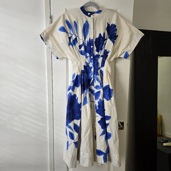 Natori Andora Poplin Pleated Dress, US 2 - Picture 3 of 12